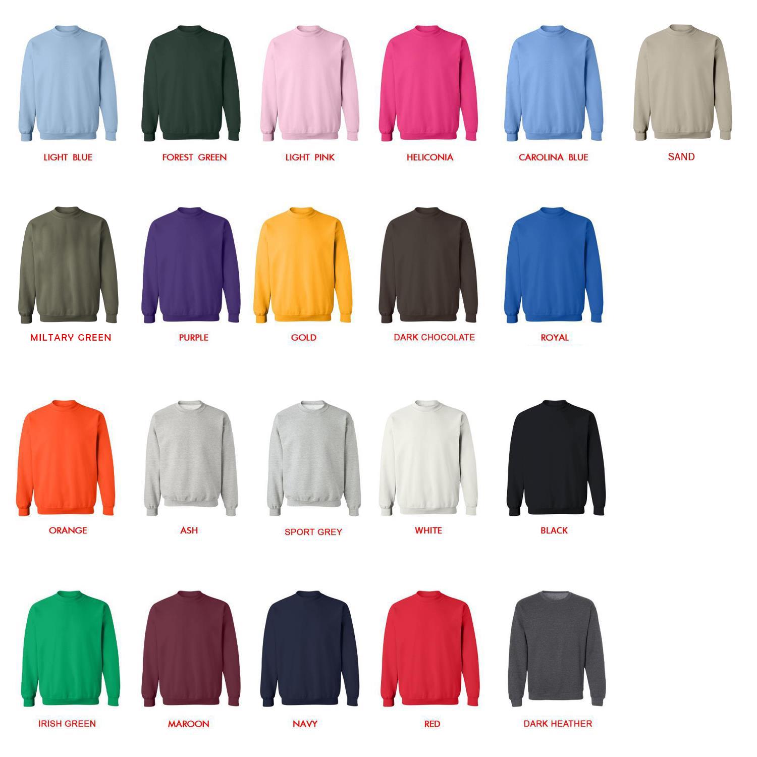 sweatshirt color chart - Pizza Tower Merch