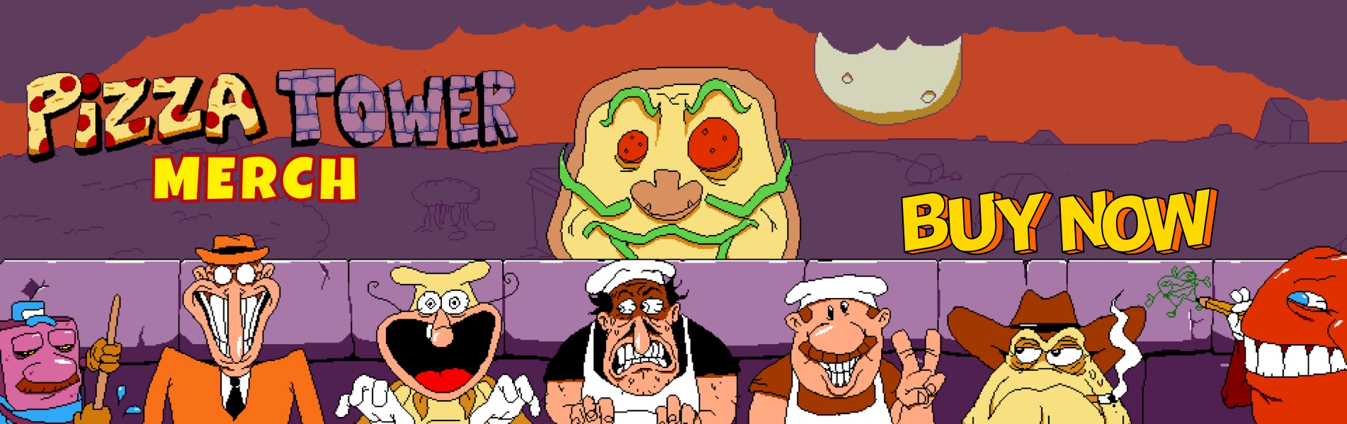 Pizza Tower Merch Banner - Pizza Tower Merch