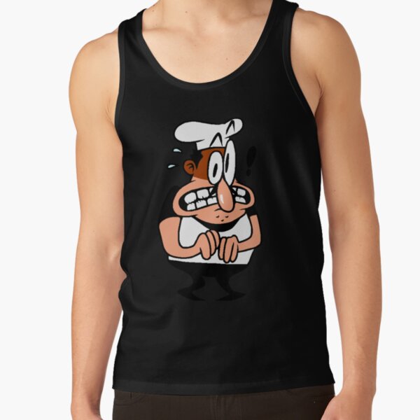 Stressed Peppino Pizza Tower Tank Top - Image 3