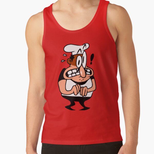 Stressed Peppino Pizza Tower Tank Top - Image 4