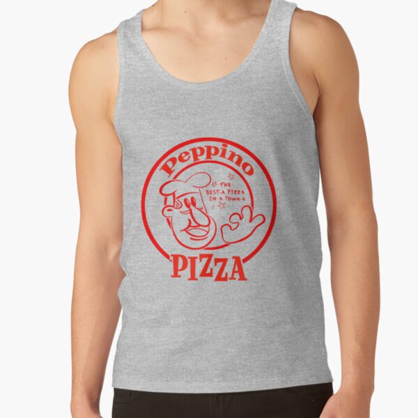 Peppino Pizza The Best A Pizza In A Town A Tank Top - Image 3