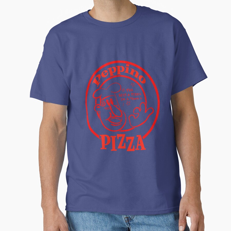 Peppino Pizza The Best A Pizza In A Town A T-shirt - Image 4
