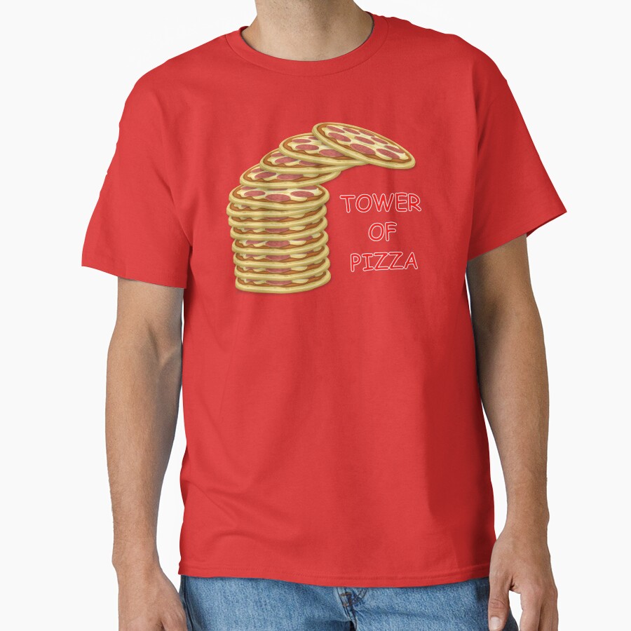 Tower Of Pizza T-shirt - Image 5