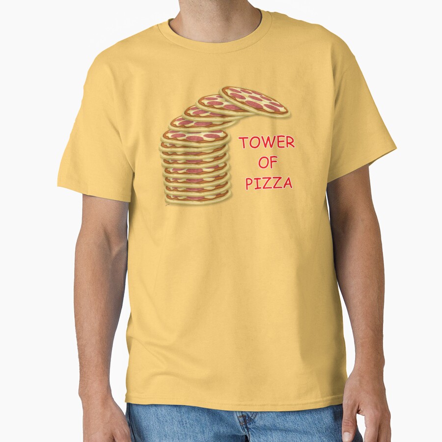 Tower Of Pizza T-shirt - Image 6
