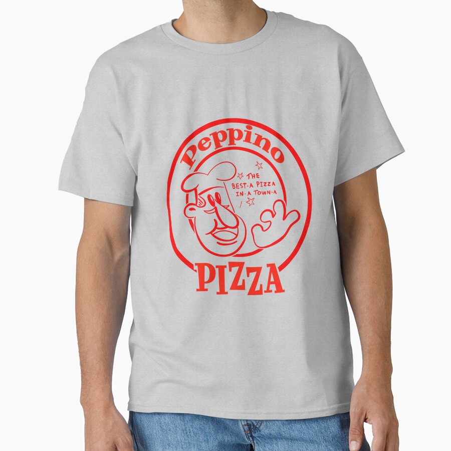 Peppino Pizza The Best A Pizza In A Town A T-shirt - Image 3