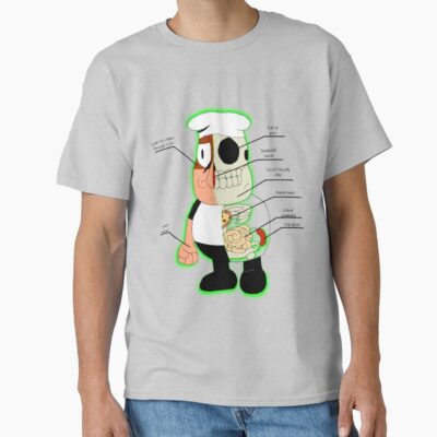 ssrcoclassic teemens 02heather greyfrontproduct squarex1000 37 - Pizza Tower Merch