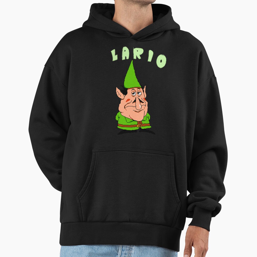 Lario Pizza Tower Meme Green Hoodie - Image 2