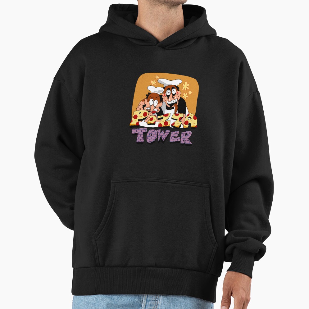 Pizza Tower Graphic Art Hoodie - Image 2
