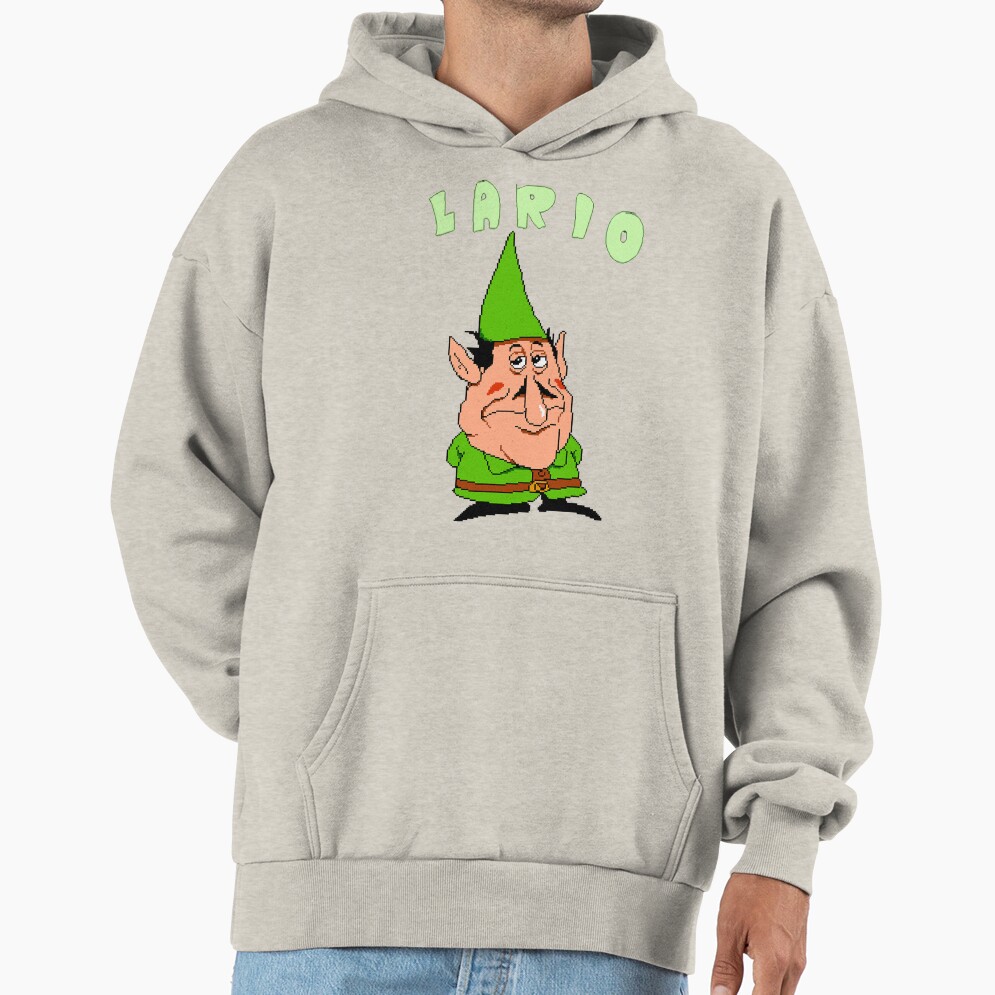 Lario Pizza Tower Meme Green Hoodie - Image 3