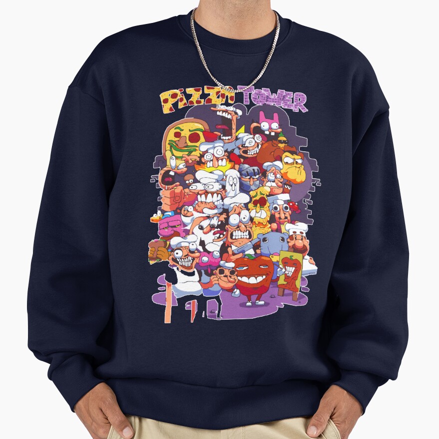 Pizza Tower All Characters Sweatshirt - Image 5