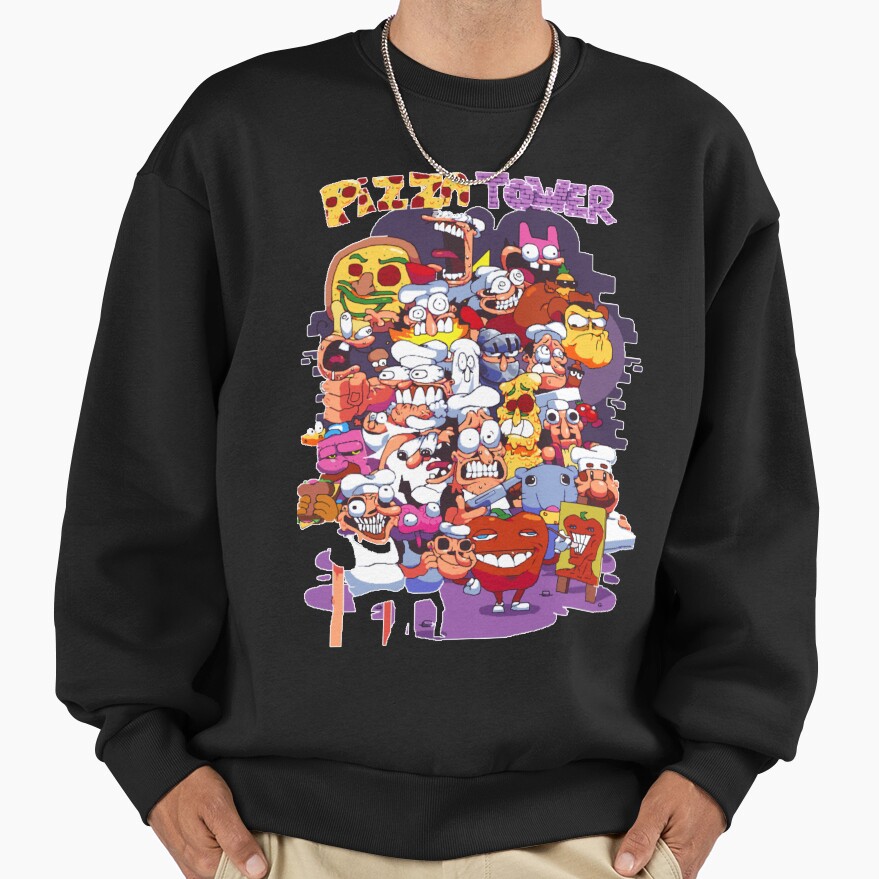 Pizza Tower All Characters Sweatshirt - Image 2