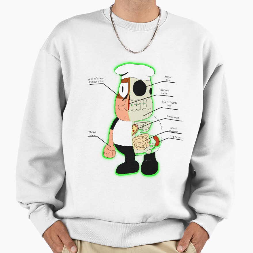 Anatomy Pizza Tower Peppino Sweatshirt - Image 2