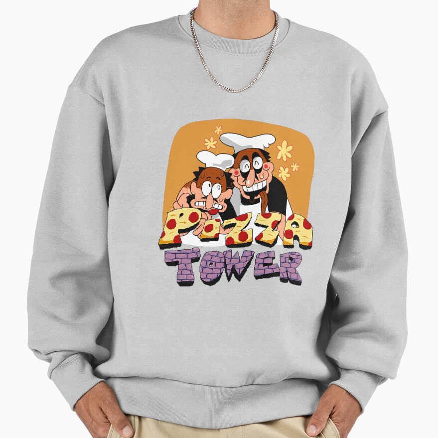 Pizza Tower Graphic Art Sweatshirt - Image 4