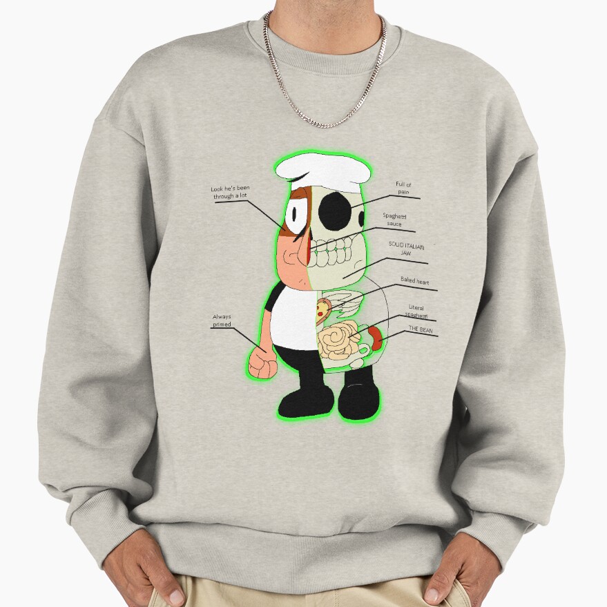 Anatomy Pizza Tower Peppino Sweatshirt - Image 4