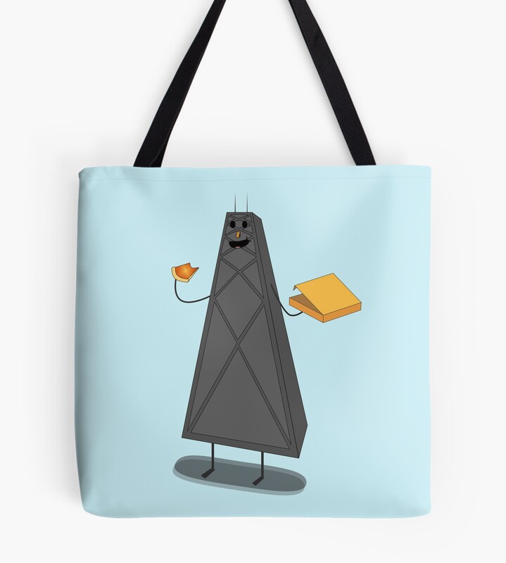 Chicago Pizza Tower Tote Bag