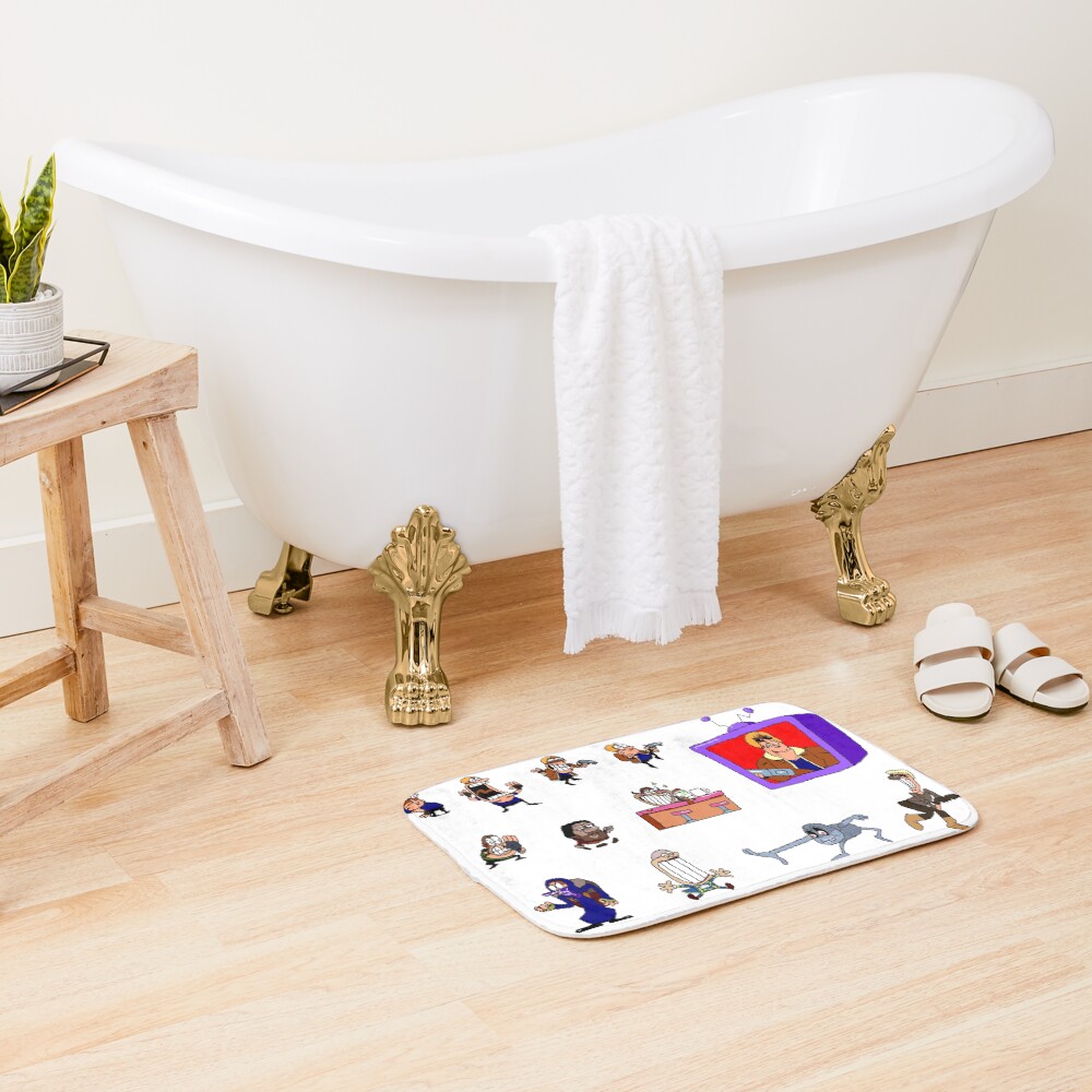 Resident Pizza Evil Pizza Tower X Resident Evil Mash Up Bath Mat - Image 2
