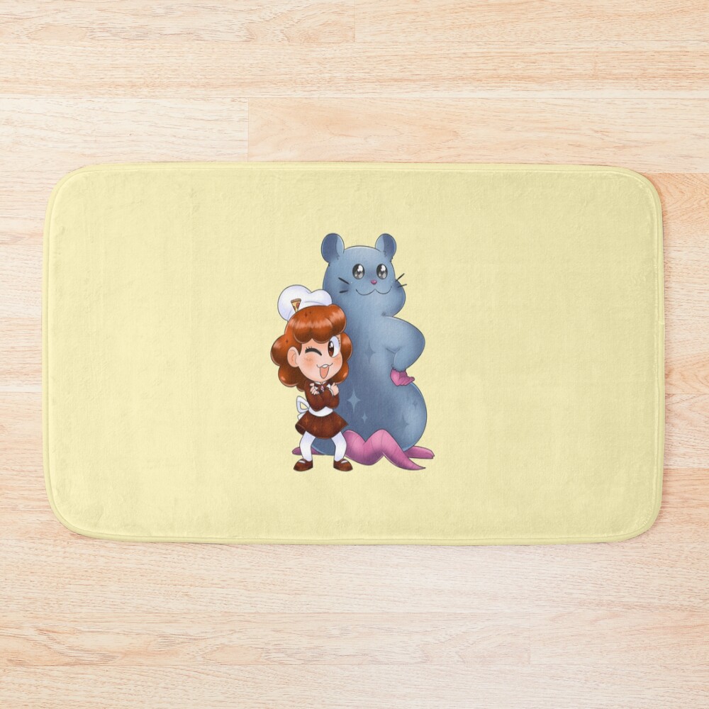 Gustava And Renga Pizza Tower Bath Mat