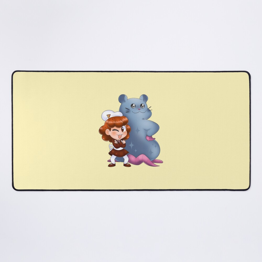 Gustava And Renga Pizza Tower Mouse Pad