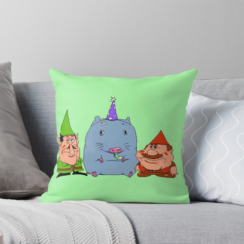 Lario Pizza Tower Gnome Forest Meme Throw Pillow