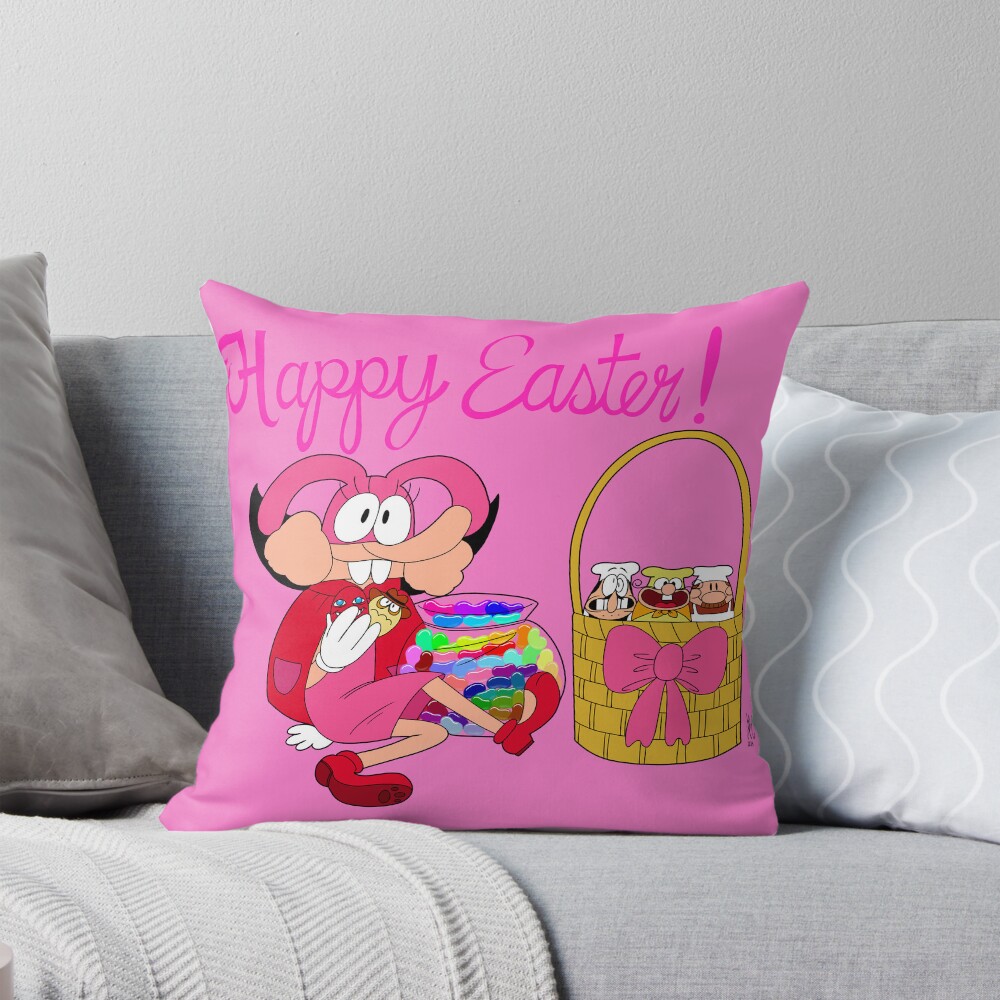 Happy Easter From Noisette Throw Pillow