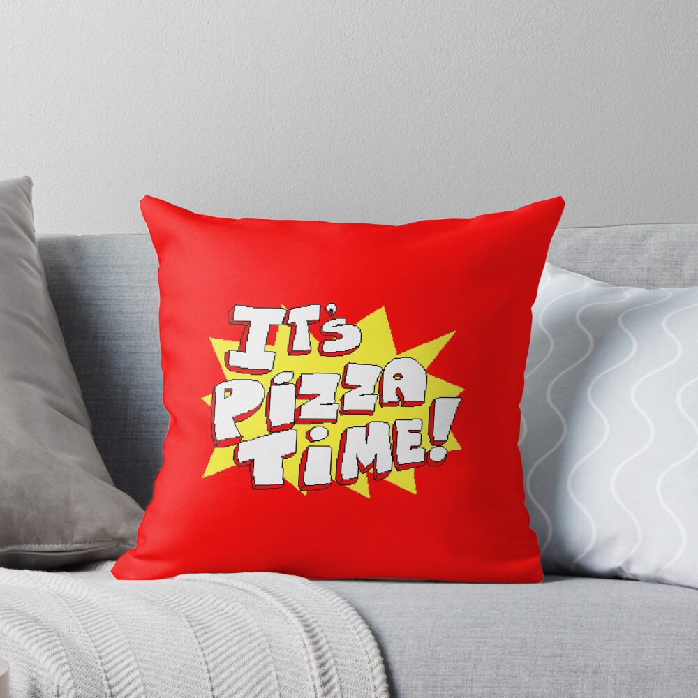 Time For Pizza Throw Pillow