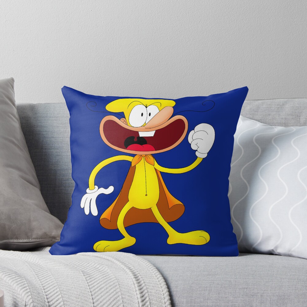 The Noise Blue Throw Pillow